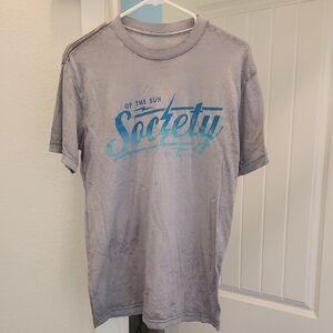 Society Gray Short Sleeve Tee Casual Comfort